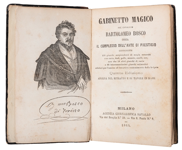  Bosco, Giovanni Bartolomeo. Gabinetto Magico…ossia il Compl...