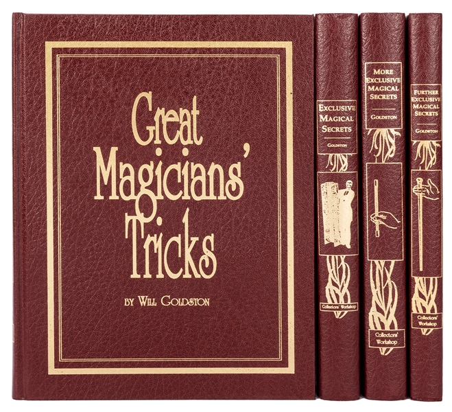  Goldston, Will. Four Goldston Deluxe Edition Magic Books. M...