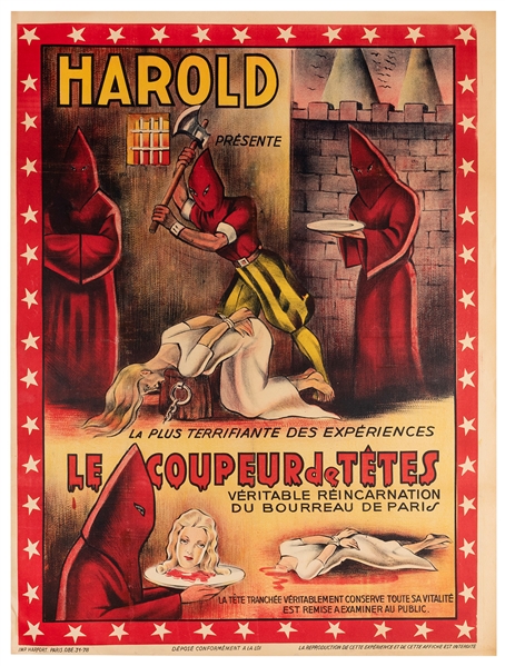  Harold. Harold Presente Le Coupeur de Tetes. Paris: Harfort...