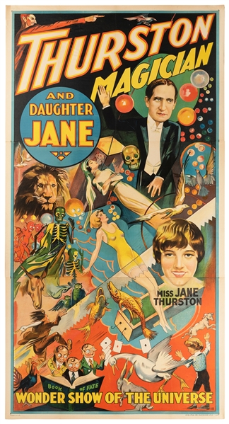  Thurston, Howard. Thurston Magician and Daughter Jane. Wond...