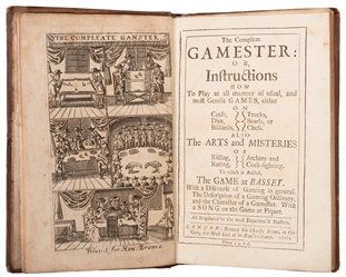  Cotton, Charles. The Compleat Gamester; or Instructions How...