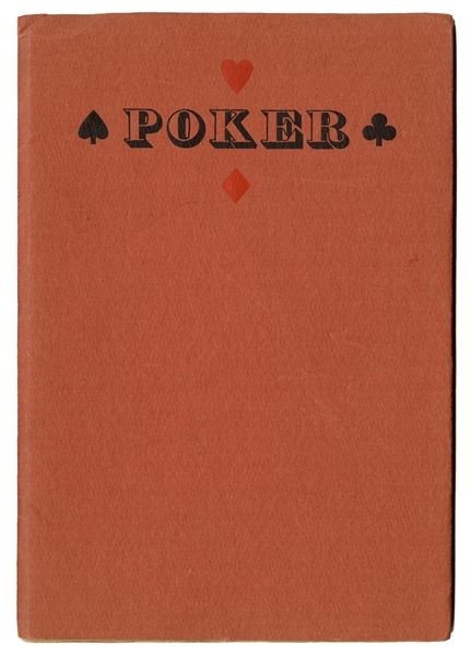  Wheat, Carl I., editor. Poker as It Was Played in Deadwood ...