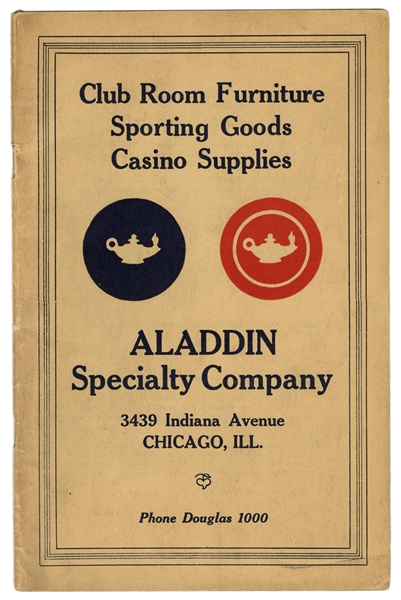  Aladdin Specialty Co. Catalog. Chicago, ca. 1930s. Two-colo...
