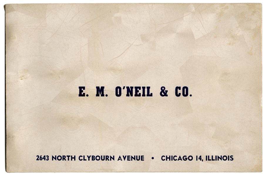  E.M. O’Neil & Co. Catalog. Chicago, ca. 1950. Publisher’s g...