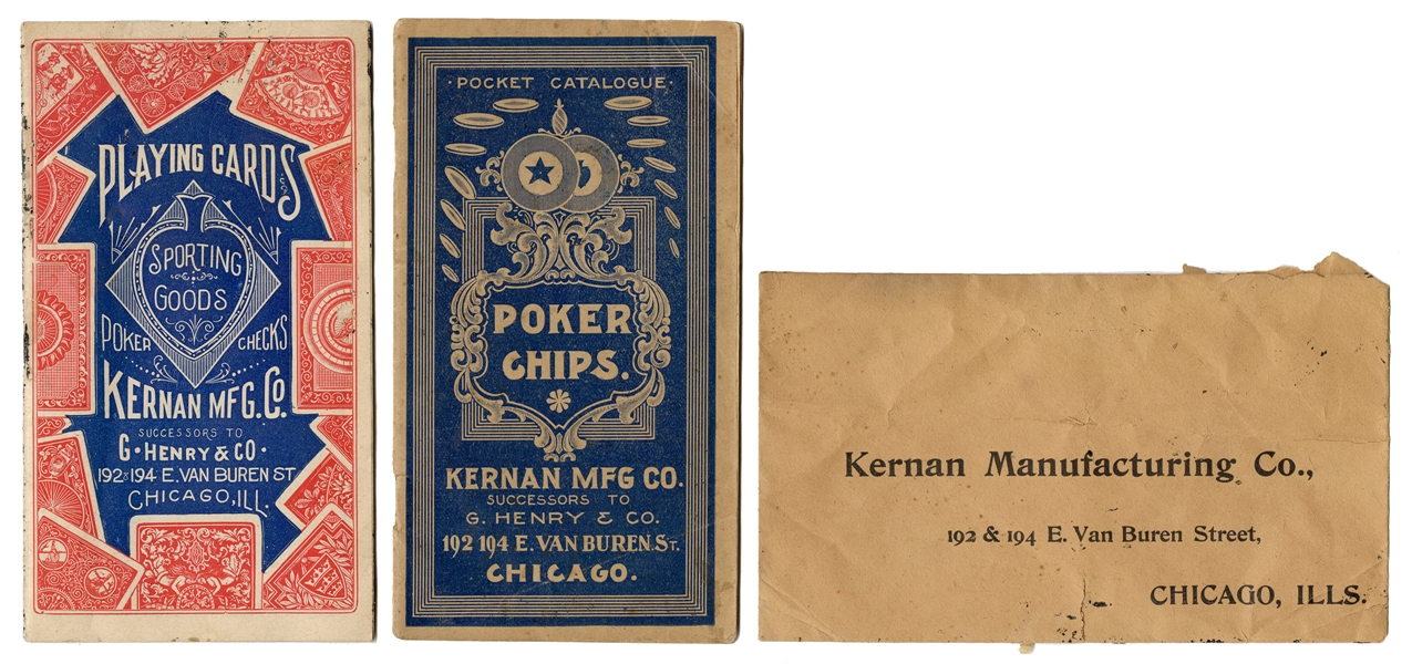  Kernan Mfg. (Successors to G. Henry) Poker Chips and Playin...