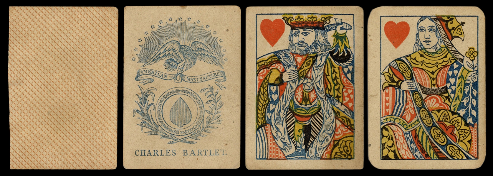  Charles Bartlet American Manufacture Playing Cards. Philade...
