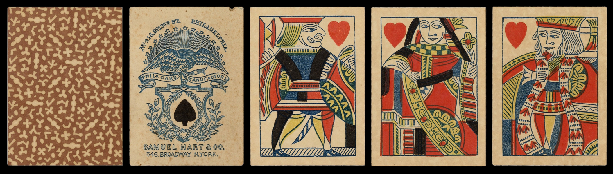  Samuel Hart & Co. Faro Playing Cards. New York/Philadelphia...