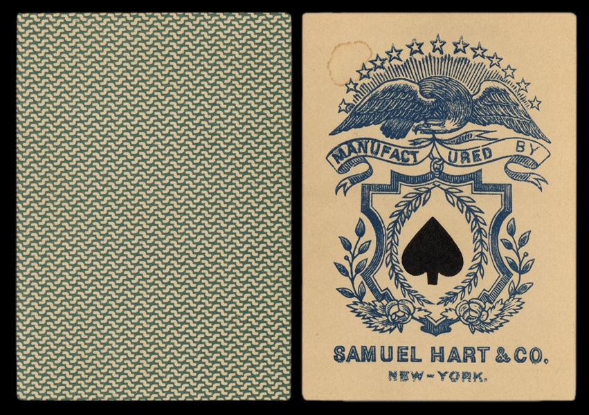  Samuel Hart & Co. Linen Eagle Pharo (Faro) Playing Cards. N...