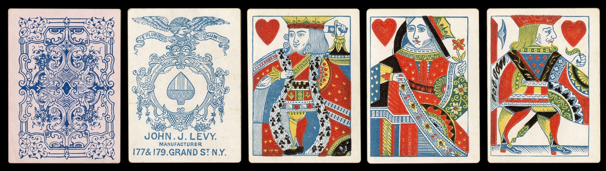  Jno. [John] J. Levy Playing Cards. New York, ca. 1860s. 52 ...