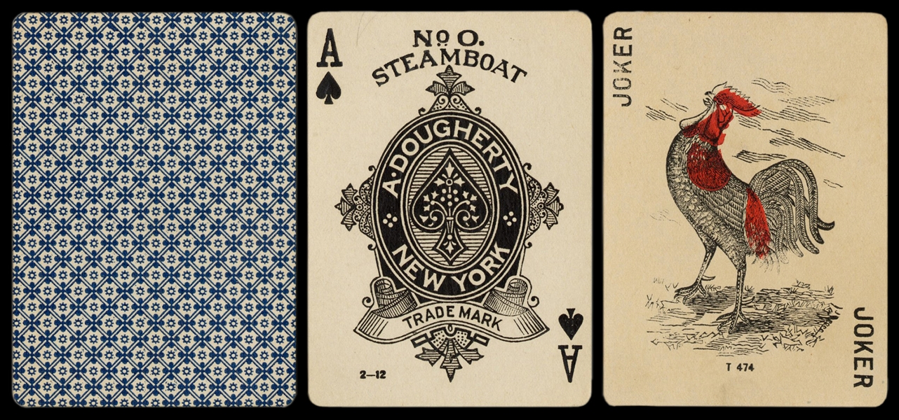  A. Dougherty No. 0 Steamboat Playing Cards. New York, 1909....