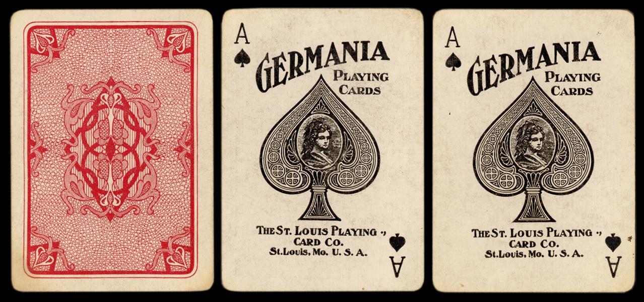  St. Louis Playing Card. Co. “Germania” No. 91 Pinochle Play...