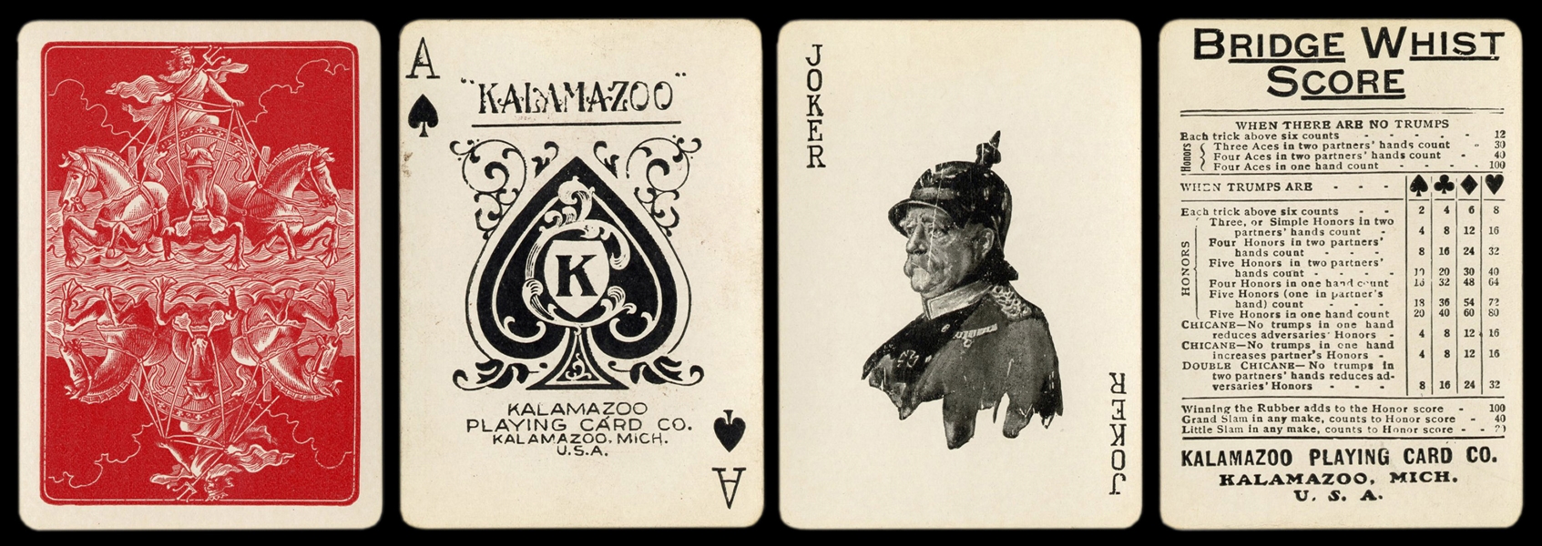  Chancellor Club Playing Cards. Kalamazoo: Kalamazoo Playing...