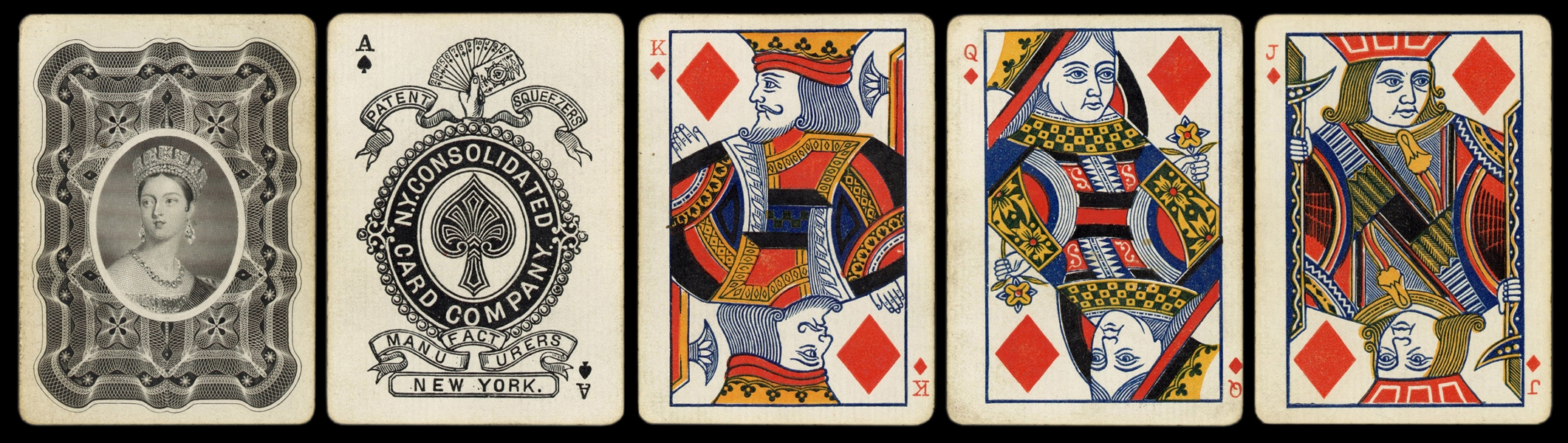  [British Royalty] Patent Squeezers Playing Cards. New York:...