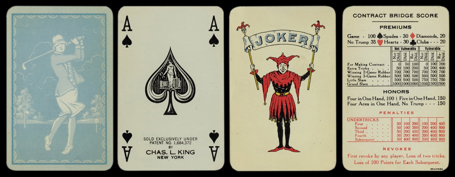  Aluminum Playing Cards III. New York: Charles L. King, ca. ...