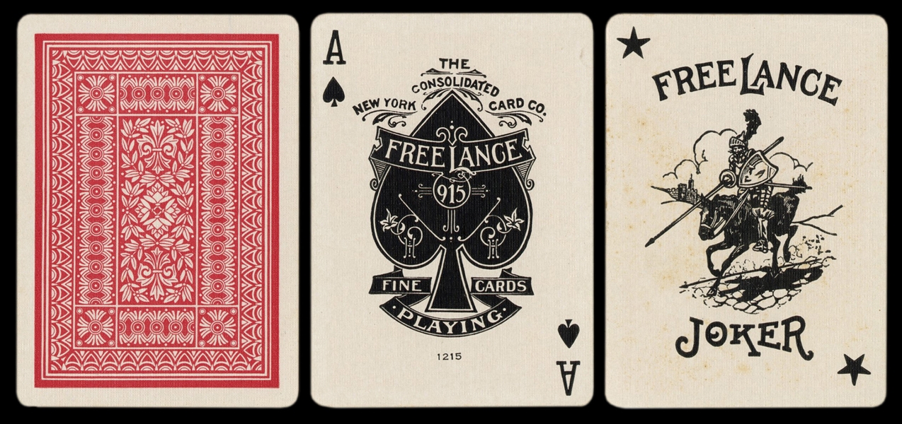  NYCC “Free Lance” No. 915 Playing Cards. New York, ca. 1920...