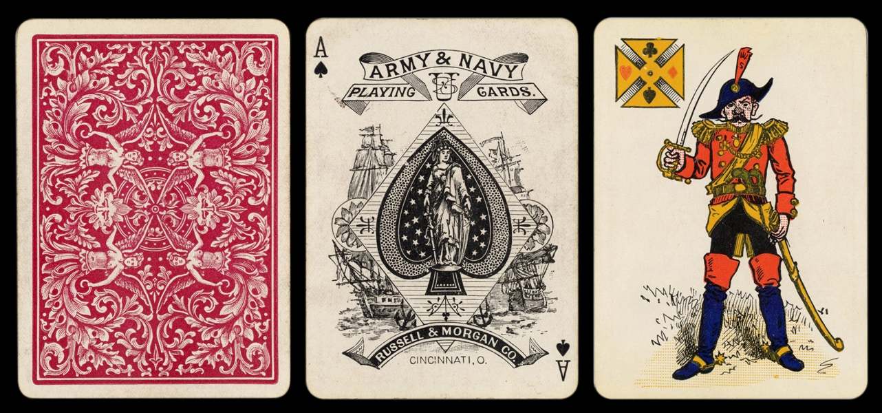  Russell & Morgan “Army & Navy” Playing Cards. Cincinnati, O...
