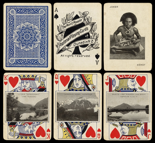  [New Zealand] Muir & Moodie’s Pictorial Playing Cards / Dun...