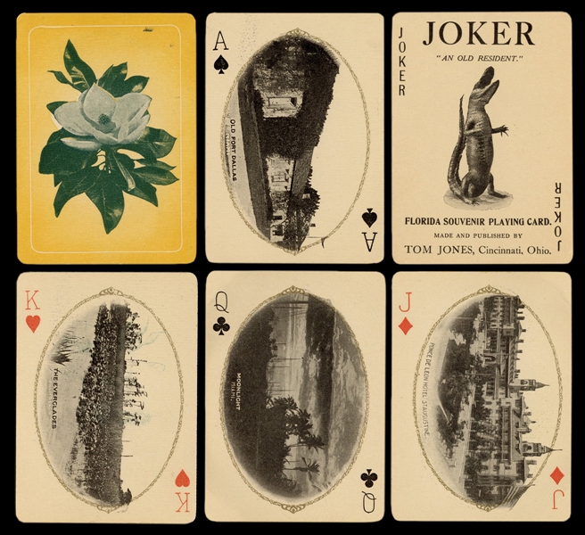  Florida Souvenir Playing Cards. Cincinnati: Tom Jones, 1900...