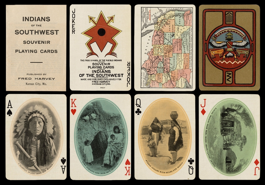 Indians of the Southwest Souvenir Playing Cards. Kansas Cit...
