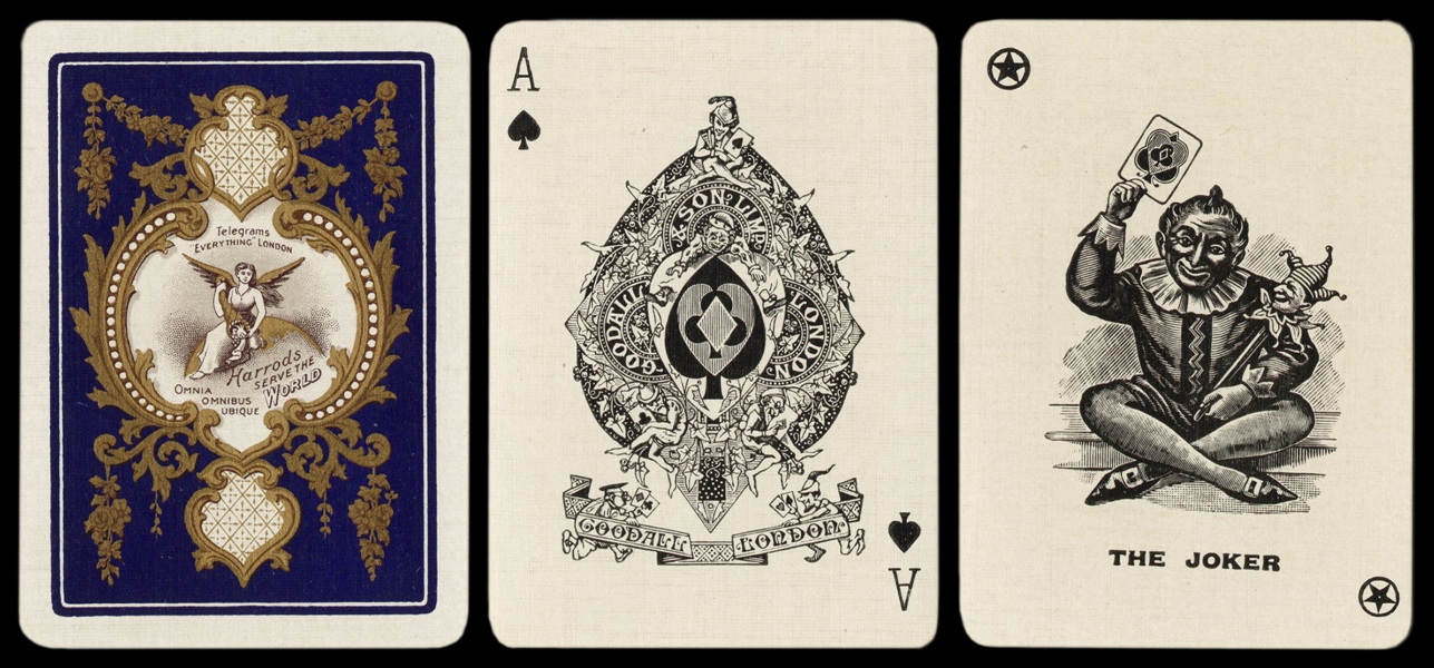  Goodall Playing Cards for Harrods, London. London, ca. 1900...