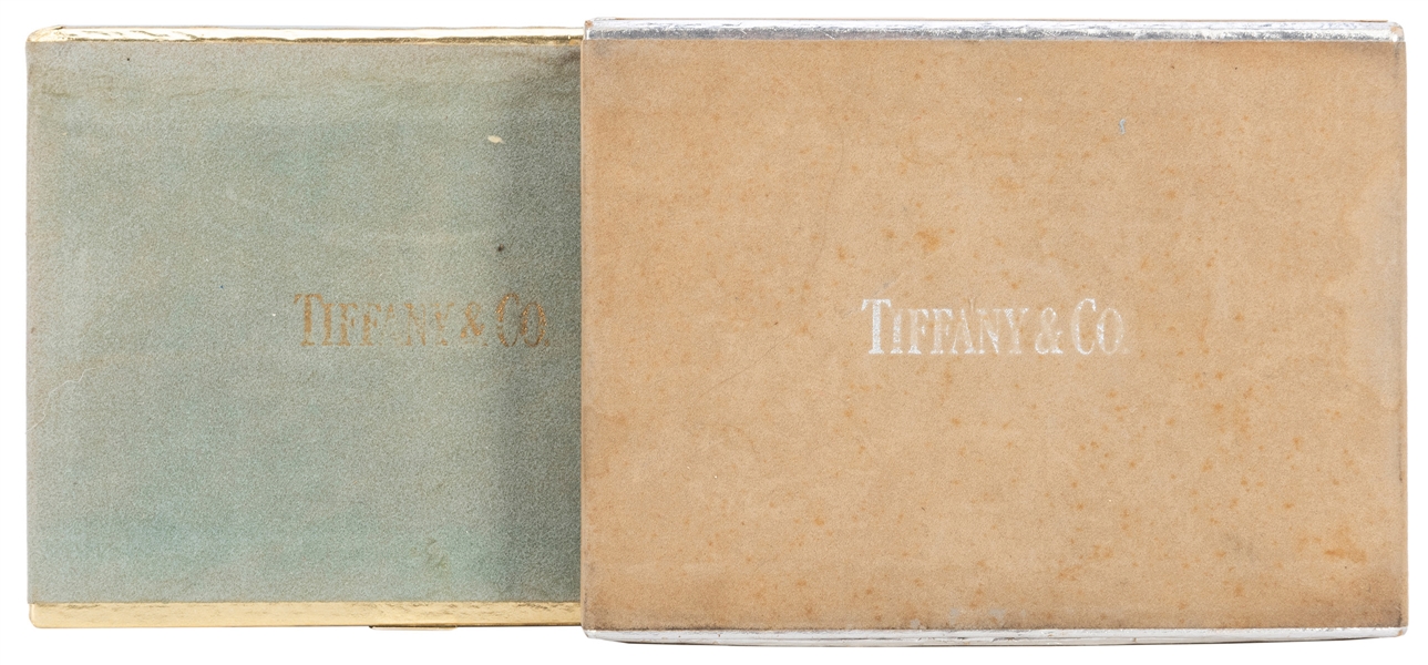  Tiffany & Co. Pair of Double-Deck Playing Card Sets. USA, c...