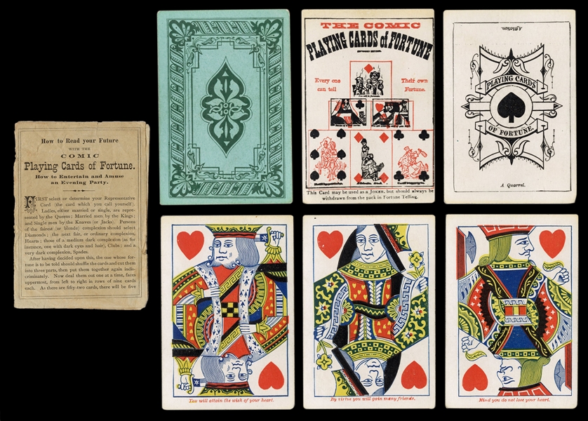  The Comic Playing Cards of Fortune. New York: E. Gardinier,...