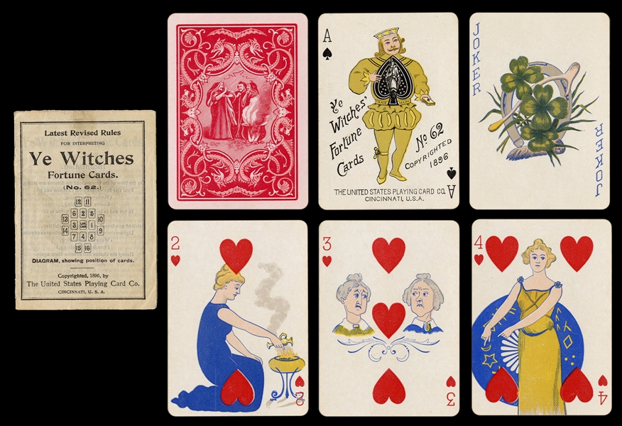  USPC Ye Witches’ Fortune No. 62 Playing Cards. Cincinnati, ...