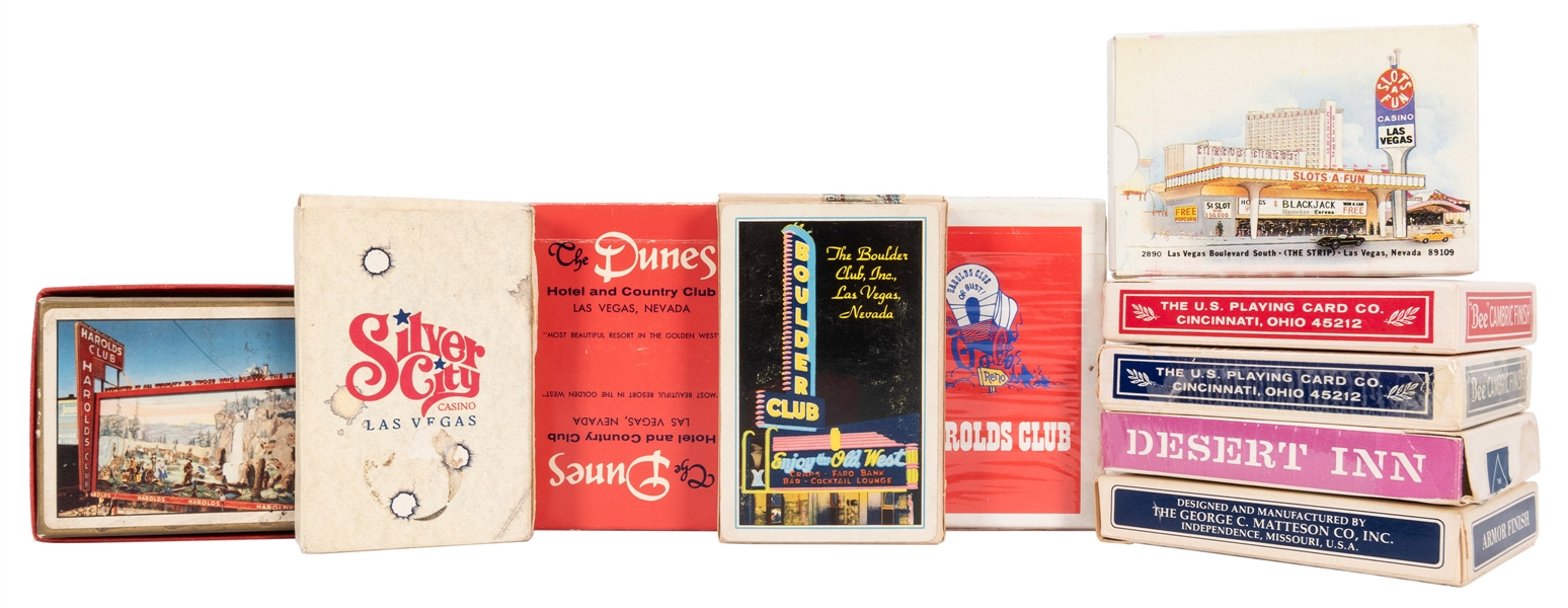  Group of Vintage Casino Playing Cards. Including The Dunes ...