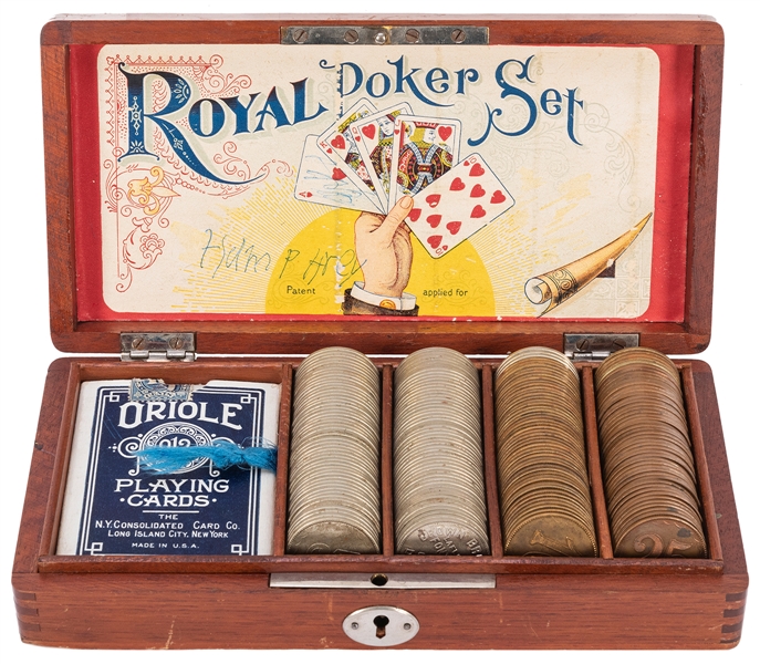  Royal Poker Set / Brown Brothers Cigars, Detroit. Circa 189...