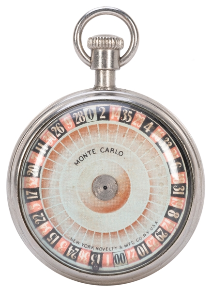  Monte Carlo Roulette Pocket Watch Game. New York Novelty & ...