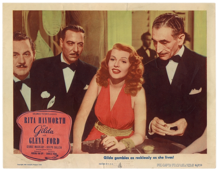  Gilda. Lobby Card. Columbia Pictures, 1946. Lobby card from...