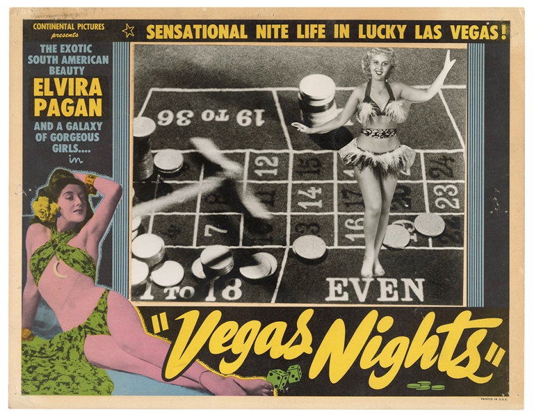  Vegas Nights. Lobby Card. Continental Pictures, 1948. Lobby...
