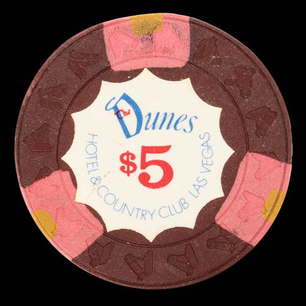  Dunes Hotel & Country Club Las Vegas $5 Chip. Sixth issue. ...