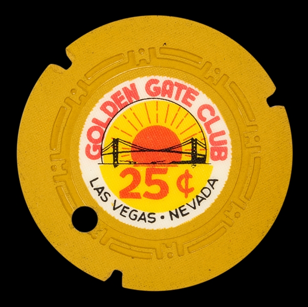  Golden Gate Club Las Vegas 25 Cent Casino Chip. Third issue...