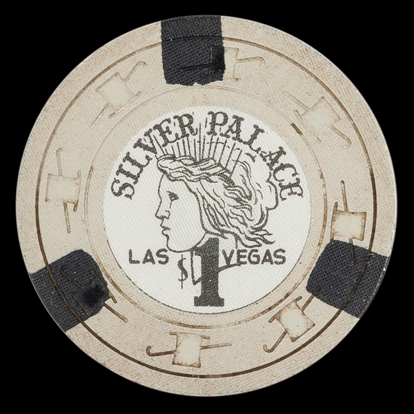  Silver Palace $1 Las Vegas Casino Chip. Third issue with “P...