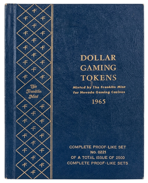 1965 Franklin Mint Dollar Gaming Tokens Set. Number 221 of ...