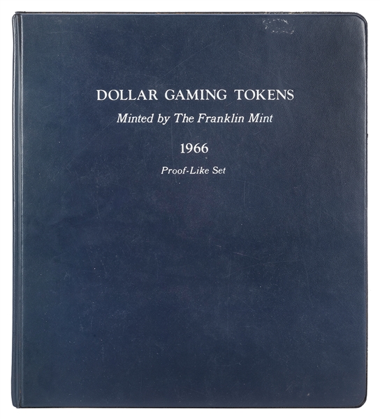  1966 Franklin Mint Dollar Gaming Tokens Set. Binder contain...