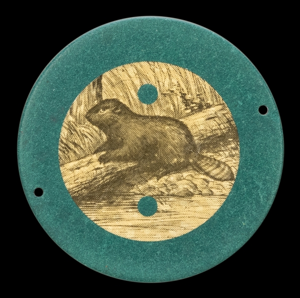  Beaver Crest & Seal Chip. Attributed to the Beavers Club (M...