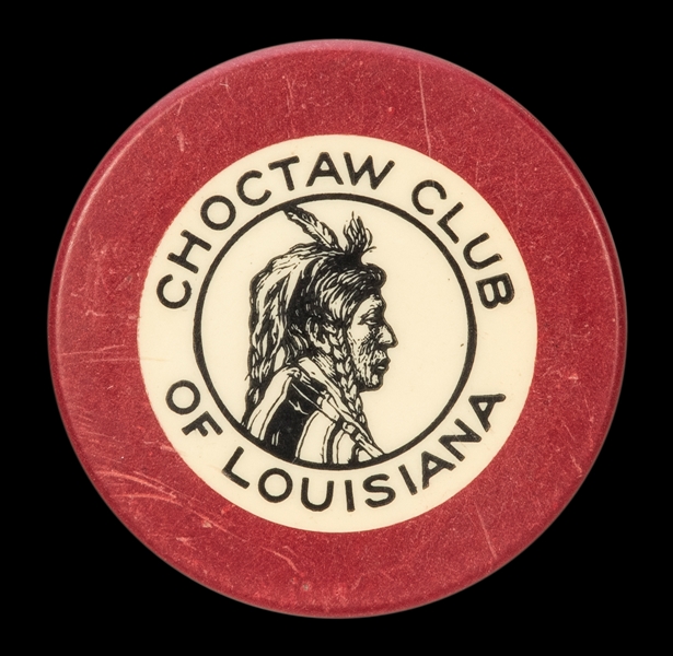  Choctaw Club of Louisiana Crest & Seal Chip. [New Orleans, ...