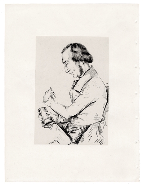 [Robert-Houdin] Dantan, Jean-Pierre (Dantan the Younger). Portrait of Jean Eugene Robert-Houdin. 