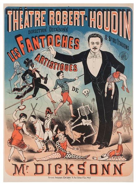 [Robert-Houdin] Theatre Robert-Houdin. Les Fantoches Artistiques. Mr. Dicksonn. 