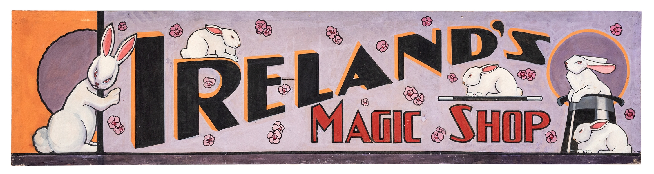 Ireland Magic Shop Hand Painted Sign. 