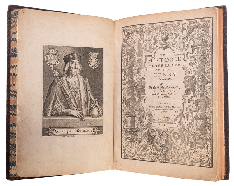  BACON, Francis (1561–1626). The Historie of the Raigne of K...
