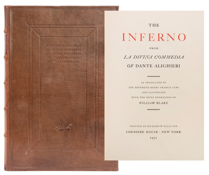  [BLAKE, William, illustrator]. The Inferno from La Divina C...