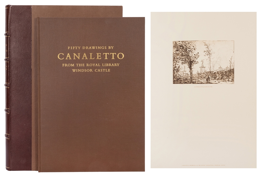  [CANALETTO]. Fifty Drawing by Canaletto from the Royal Libr...