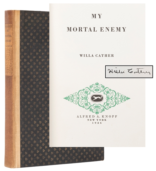  CATHER, Willa (1873-1947). My Mortal Enemy. New York: Alfre...