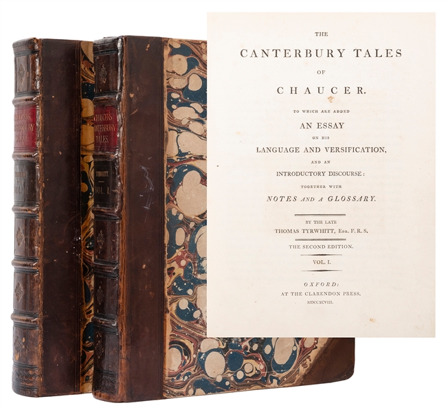  CHAUCER, Geoffrey (1340?–1400). –– TYRWHITT, Thomas (1730–1...