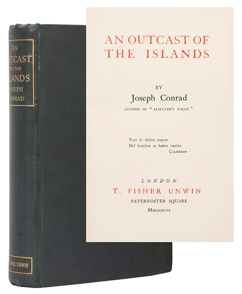  CONRAD, Joseph (1857–1954). An Outcast of the Islands. Lond...
