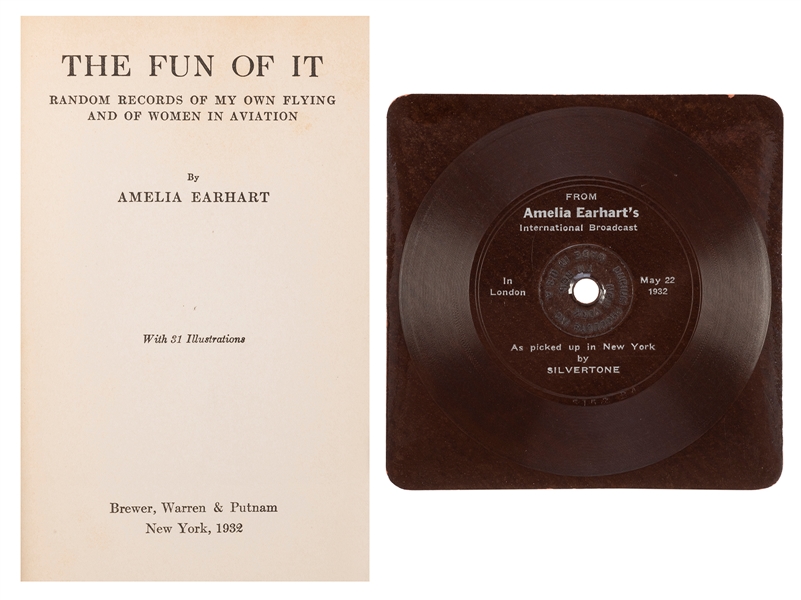  EARHART, Amelia (1897–1937). The Fun of It. New York: Brewe...