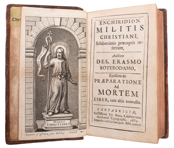  ERASMUS, Desiderius (1466–1536). Enchirdion Miltis Christia...